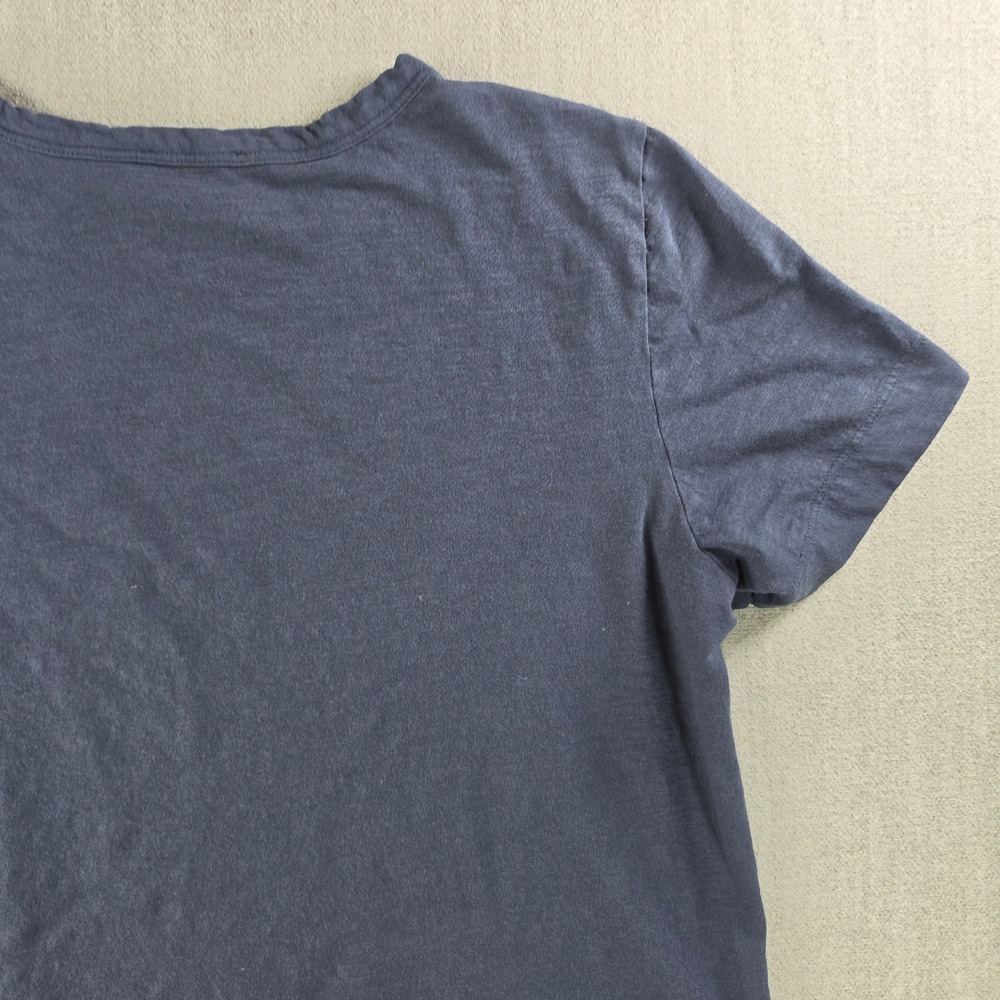 Theory‎ T-Shirt Women Large Blue Short Sleeve Linen Blend Crewneck Tee - Picture 12 of 15
